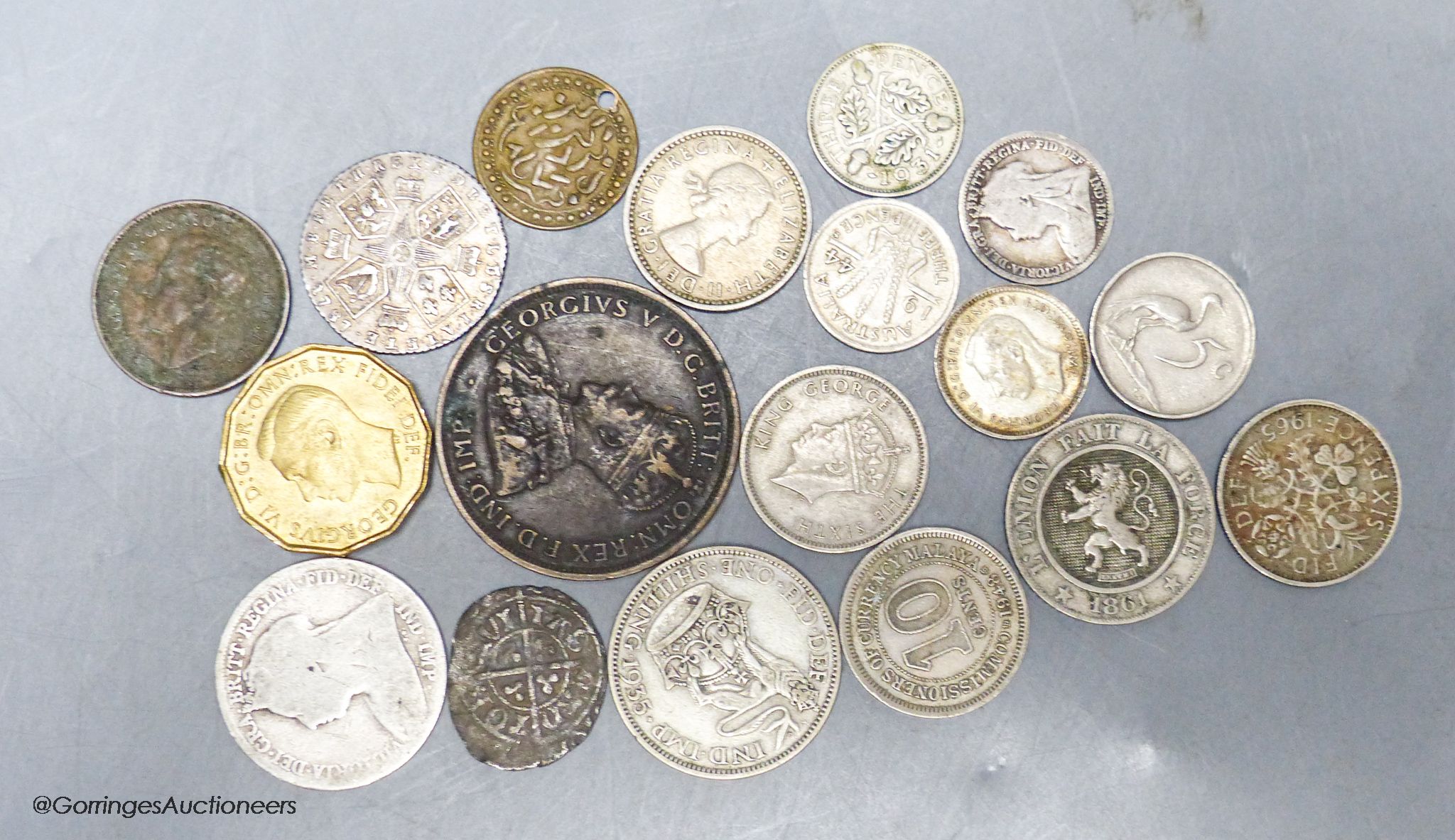 A quantity of coins